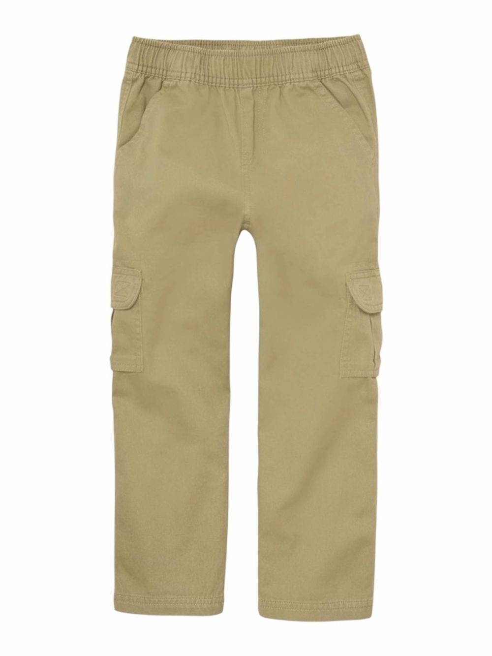The Children's Place Boys 12 Slim Khaki Uniform Mid Rise Pull on Cargo Pants D1